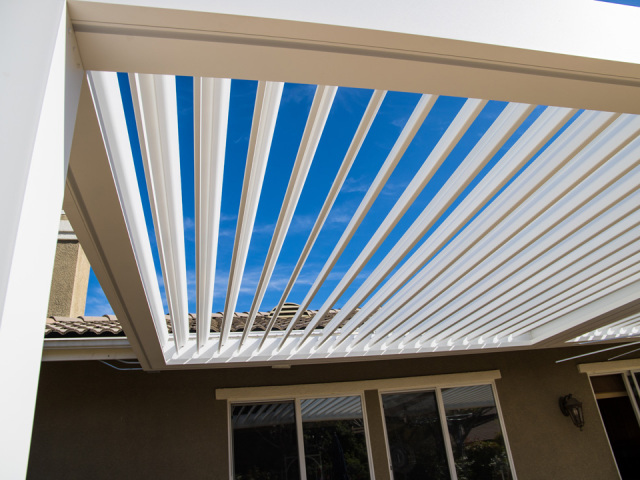 Louvered roof automatic patio cover - Patio Covers Simi Valley