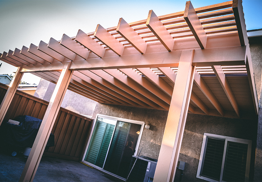 Wood patio covers in Los Angeles